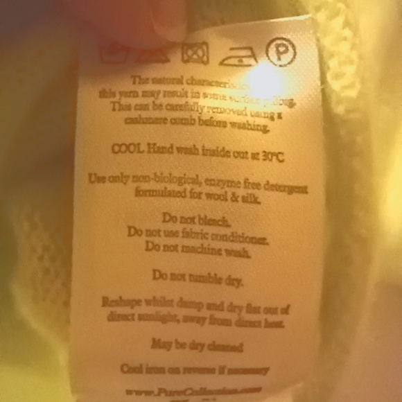 Pure Collection 100% Cashmere CHARTREUSE Sweater - Picture 4 of 7